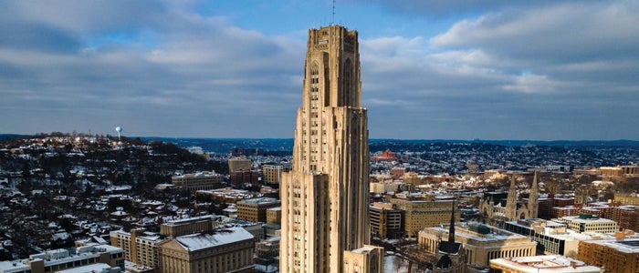 Cathedral of Learning - Winter landscape