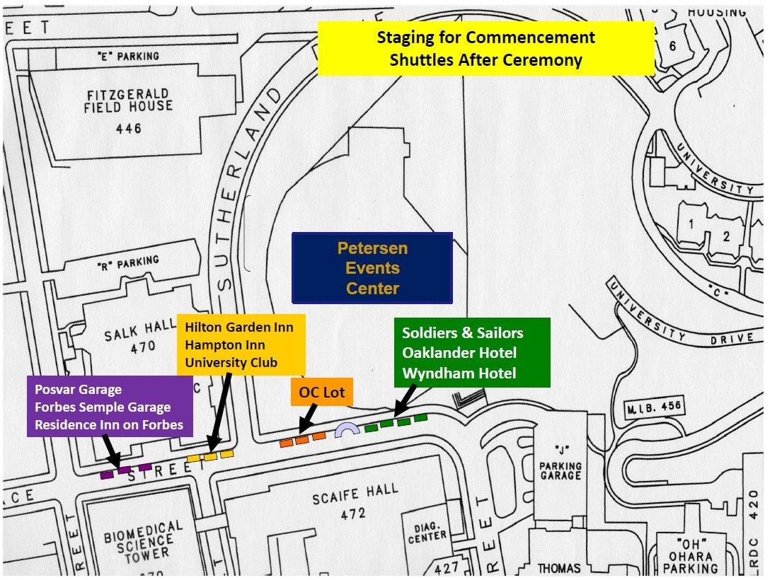 staging area map for after ceremony